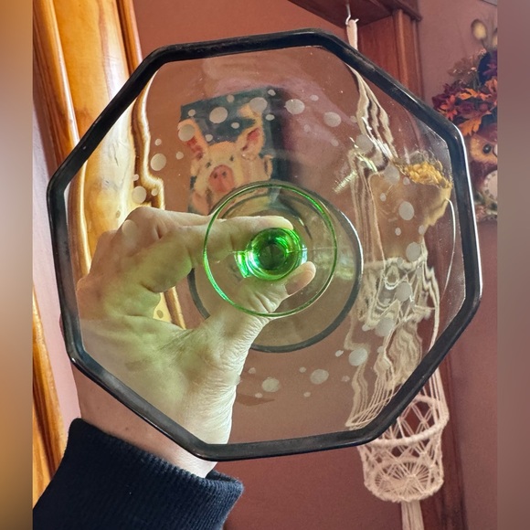 Vintage Green Depression Glass Compote Dish✨ - Picture 5 of 13
